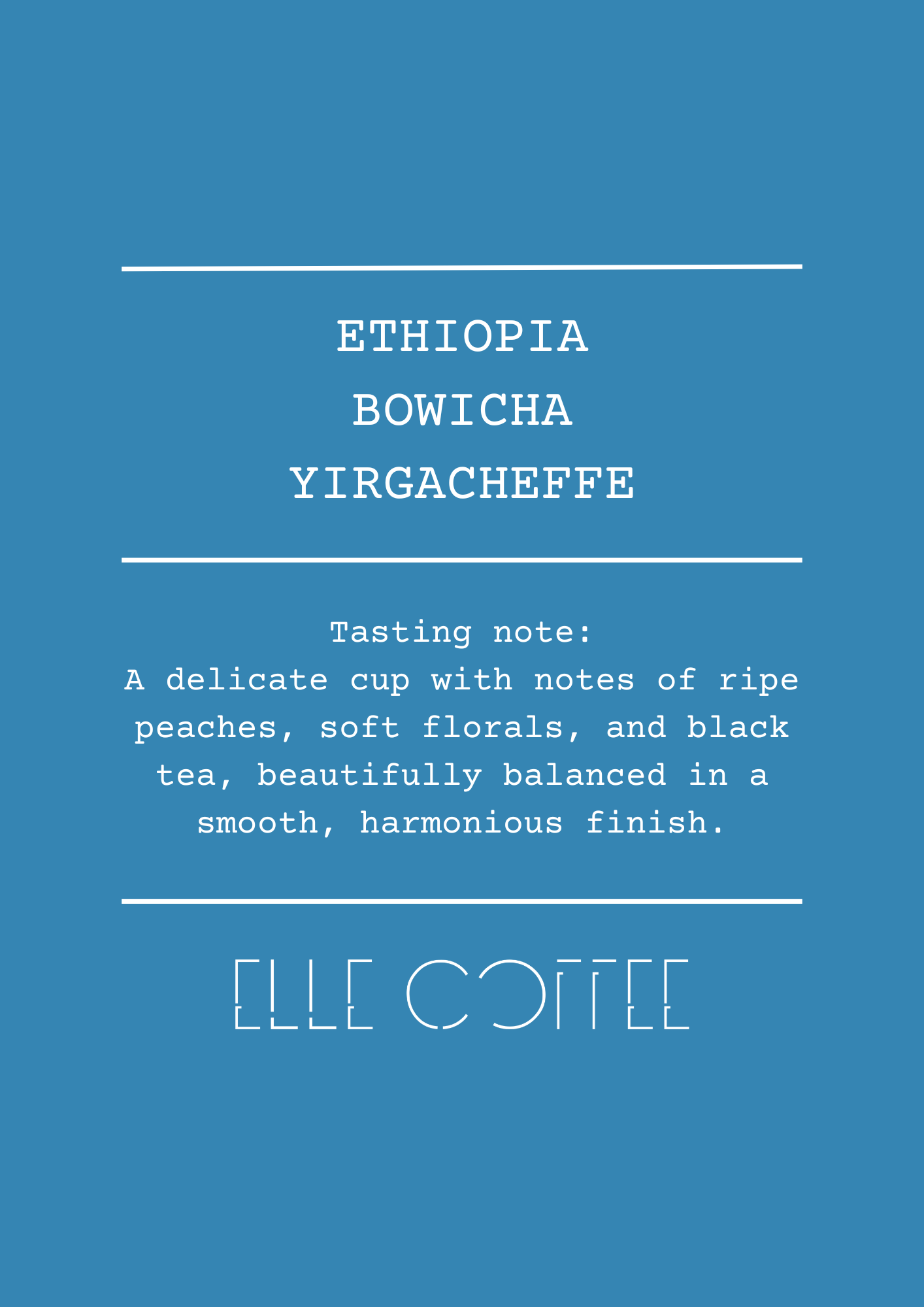 Ethiopia Bowicha Yirgacheffe Gr 1 - Natural - Filter Roast